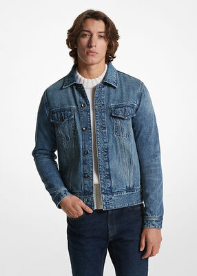 michael kors denim trucker jacket