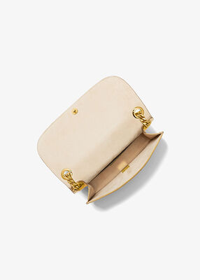 Christie Mini Metallic Crocodile Embossed Leather Envelope Bag