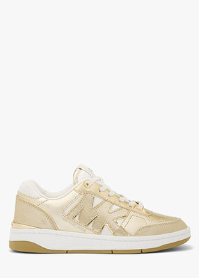 michael kors rebel metallic leather sneaker