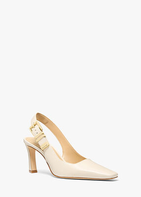 michael kors darrington leather slingback pump