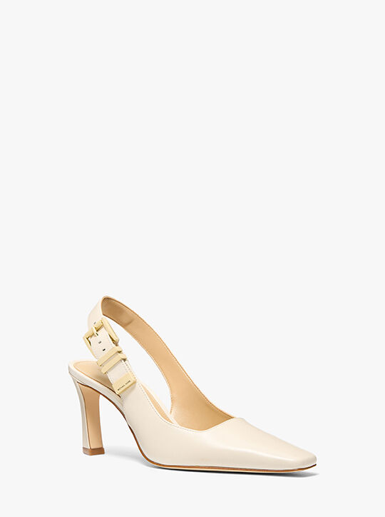 michael kors darrington leather slingback pump