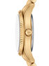 Michael Kors Lexington Three-Hand Gold-Tone Stainless Steel Watch