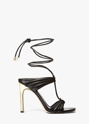 michael kors gabriella leather lace up sandal