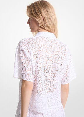 Leopard Corded Lace Shirt