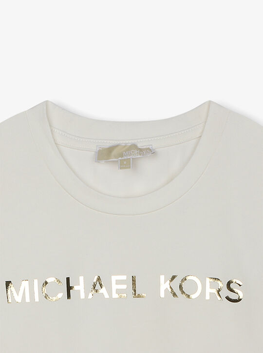 michael kors logo stretch cotton t shirt