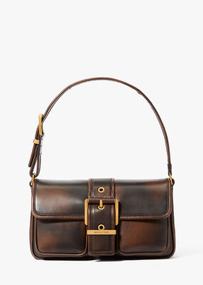 Colby Medium Burnished Leather Shoulder Bag