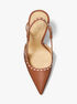 Alora Hand-Stitched Leather Slingback Pump