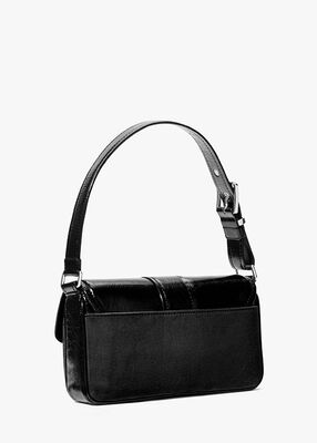 Colby Medium Crackled Leather Shoulder Bag