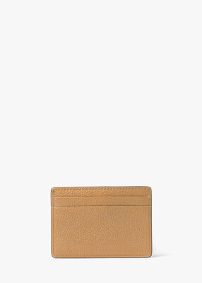 michael kors pebbled leather card case