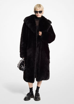 michael kors faux fur coat