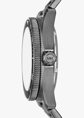 michael kors oversized maritime gunmetal watch