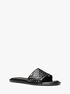 Saylor Hand-Woven Leather Slide Sandal