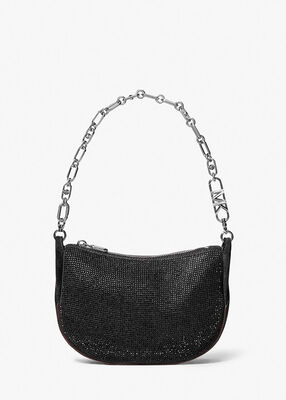 Kendall Small Embellished Suede Shoulder Bag