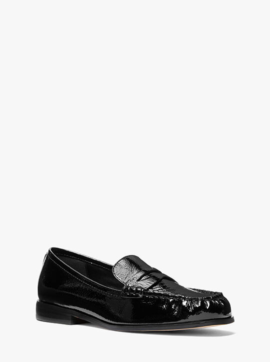 Carlson Crackled Patent Leather Loafer