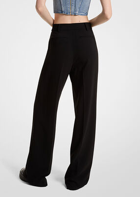 michael kors crepe wide leg pants