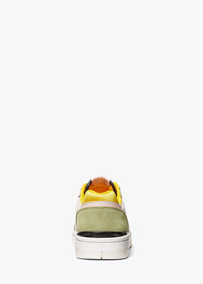 Rebel Color-Block Leather and Mesh Sneaker