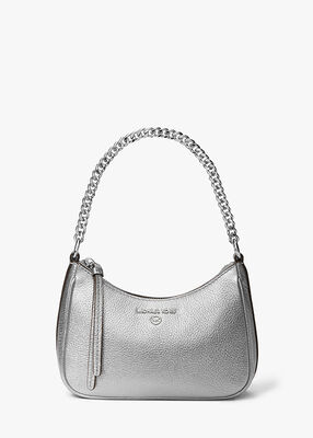 Jet Set Charm Small Metallic Leather Pochette