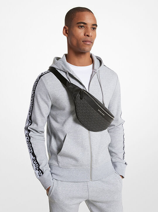 michael kors greyson logo sling pack