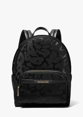 Bex Leopard Jacquard Nylon Backpack