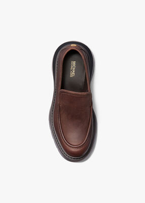 michael kors shiloh leather loafer