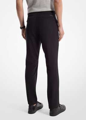 michael kors woven tech pants