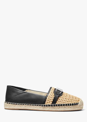 Ember Leather and Straw Espadrille