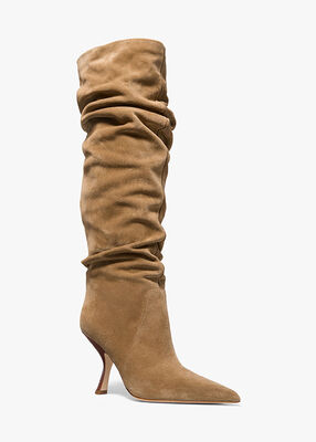 michael kors luna suede boot