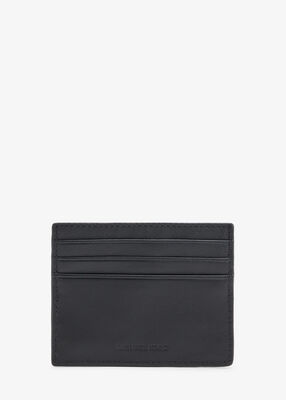 Varick Leather Tall Card Case