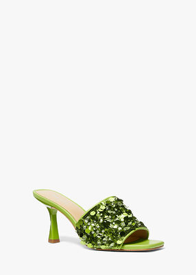 michael kors tessa sequined mule sandal