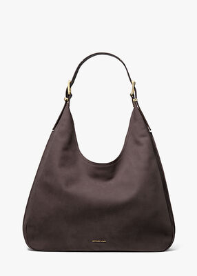 Nolita Large Suede Hobo Shoulder Bag