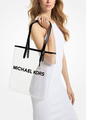The Michael Large Clear Vinyl Tote Bag