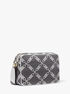 Parker Medium Empire Logo Jacquard Crossbody Bag