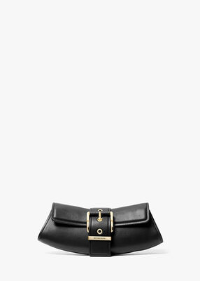 michael kors colby small leather convertible clutch