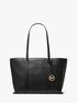 Temple Large Pebbled Leather Tote Bag