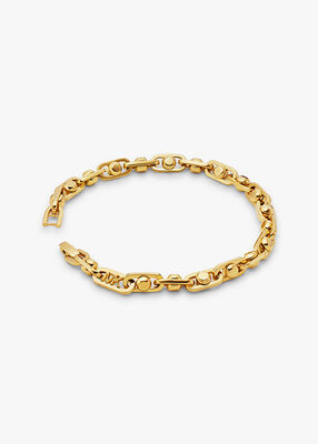 michael kors astor precious metal plated brass link bracelet