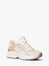 michael kors sami mixed media trainer