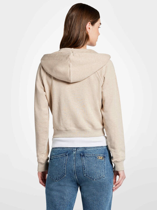 Organic Cotton Terry Cropped Hoodie