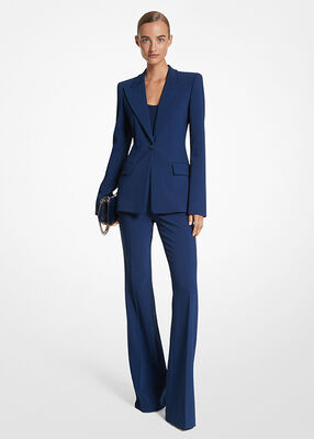 Georgina Stretch Pebble Crepe Blazer