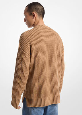 michael kors ribbed wool and cashmere blend sweater