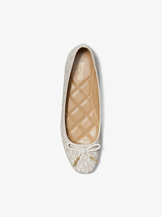 michael kors nori logo ballet flat