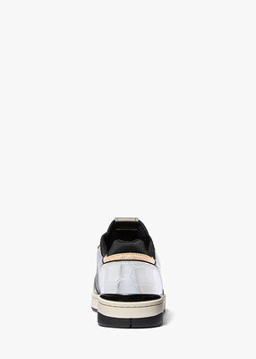 michael kors rebel color block leather sneaker