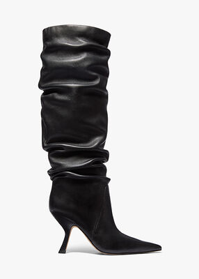 michael kors luna leather boot