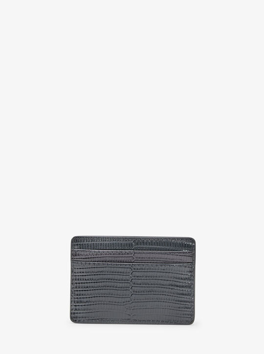 Jet Set Lizard Embossed Card Case