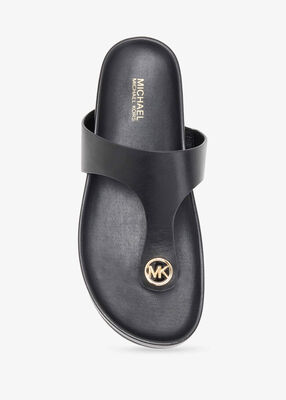 michael kors lucinda leather t strap sandal