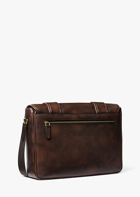 Colby Burnished Leather Messenger Bag