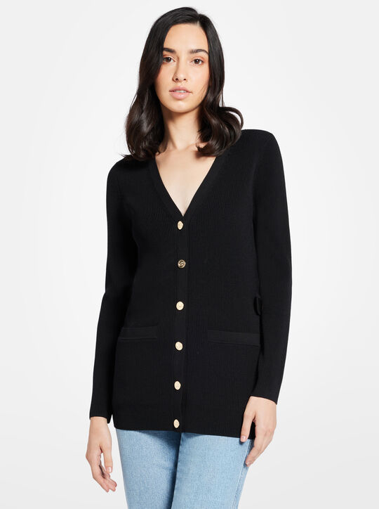 michael kors stretch knit cardigan