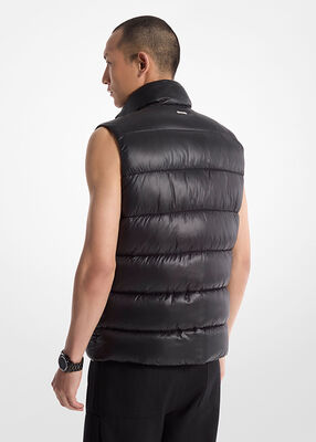 michael kors nylon quilted puffer vest