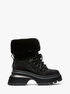 michael kors shiloh embellished mixed media boot