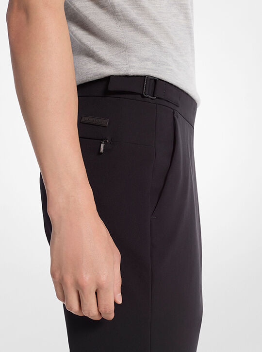 michael kors woven tech pants