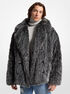 michael kors faux fur peacoat